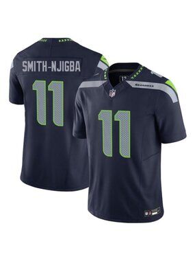 Youths Kids Jaxon Smith-Njigba Navy Stitched Vapor Jersey